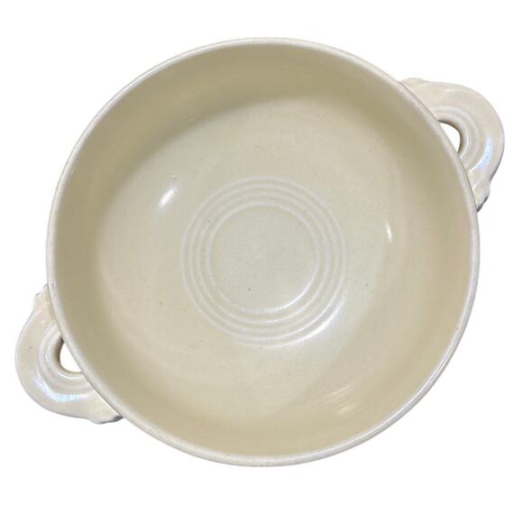 Vintage Fiesta Cream Soup Bowl Ivory Classic Ring Pattern Discontinued - Picture 1 of 7